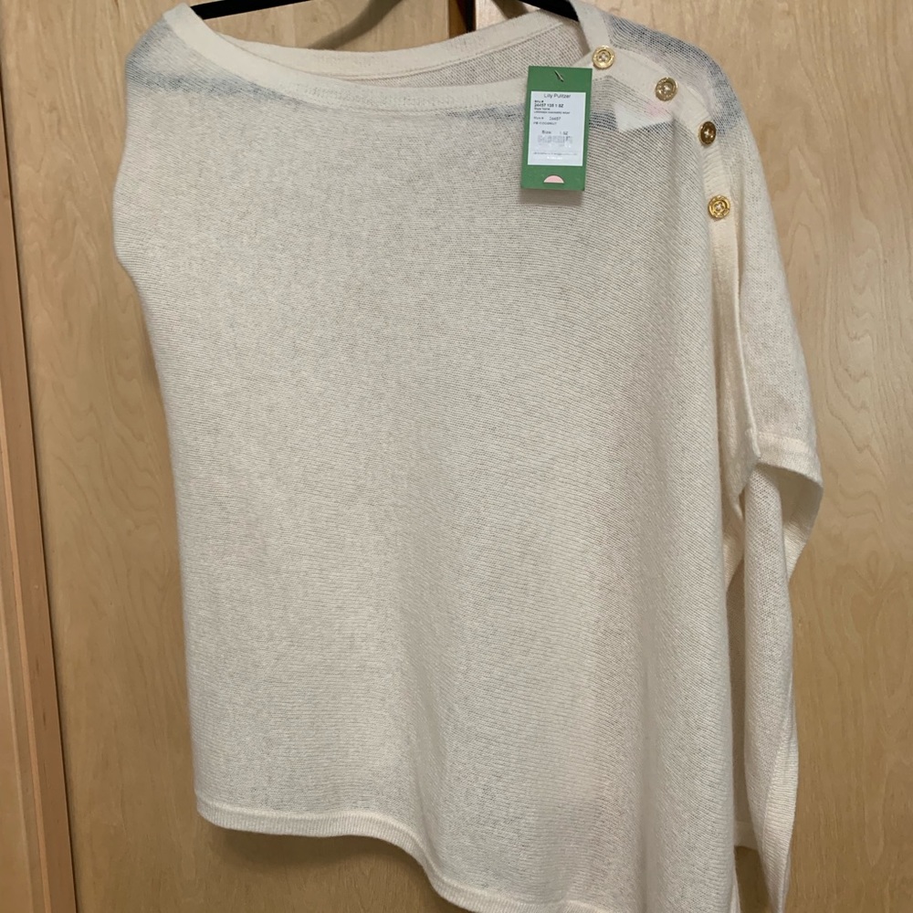 NWT LILLY PULITZER Limonada Cashmere Wrap Coconut